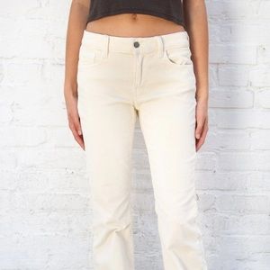 Brandy Melville Brielle Cream Pants Low Rise